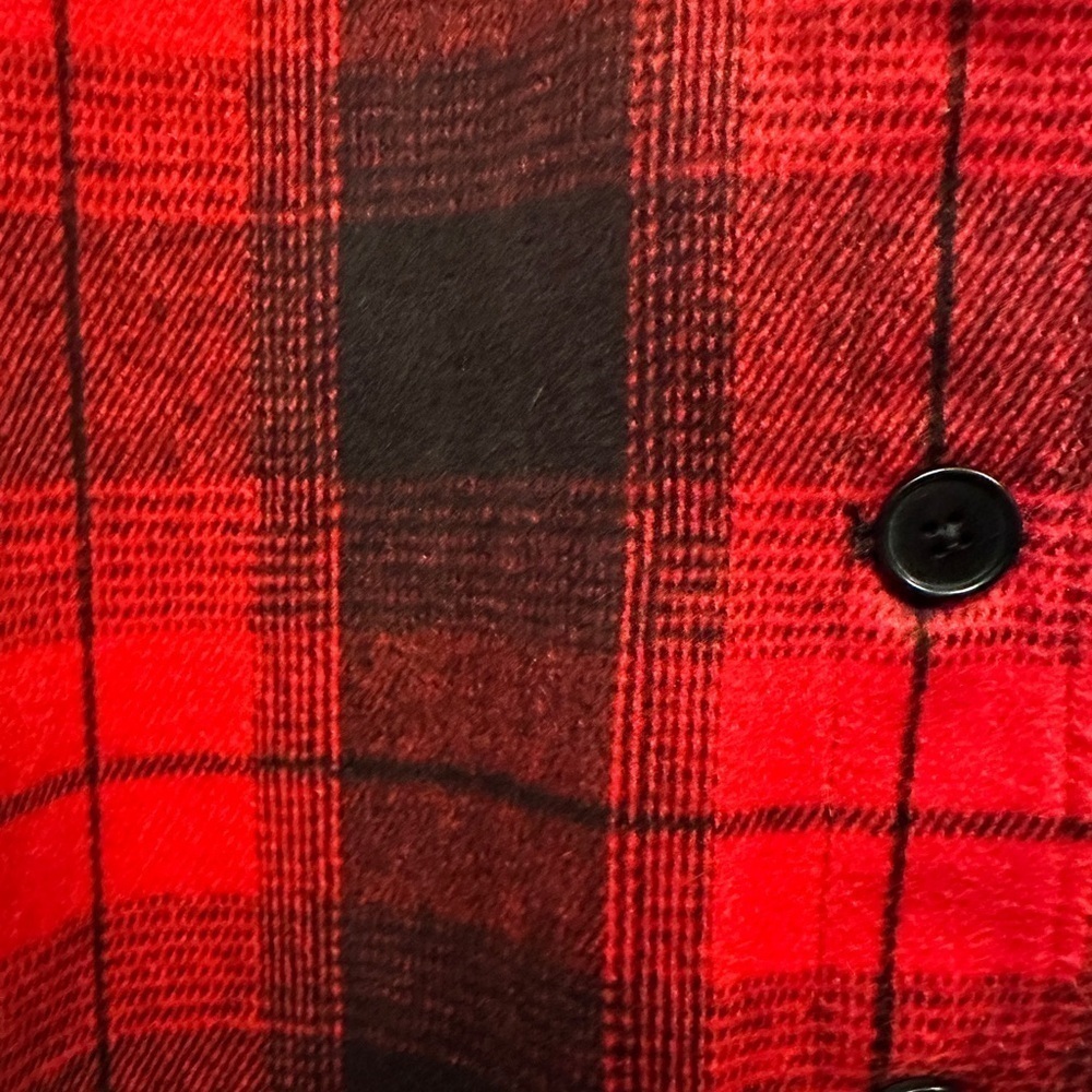 Old Navy Hunter plaid Red & Black Shacket MP - Picture 6 of 8